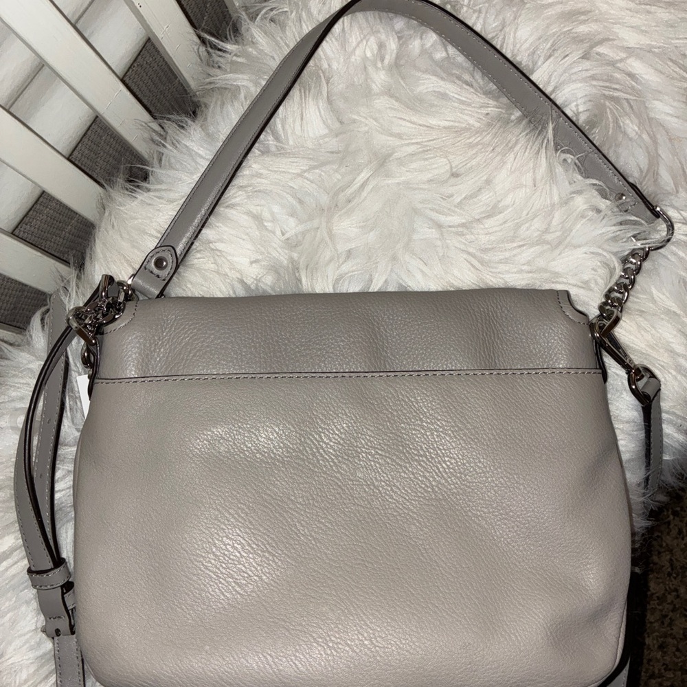 NWT Michael Michael Kors EVIE Grey Shoulder Bag - Picture 9 of 10